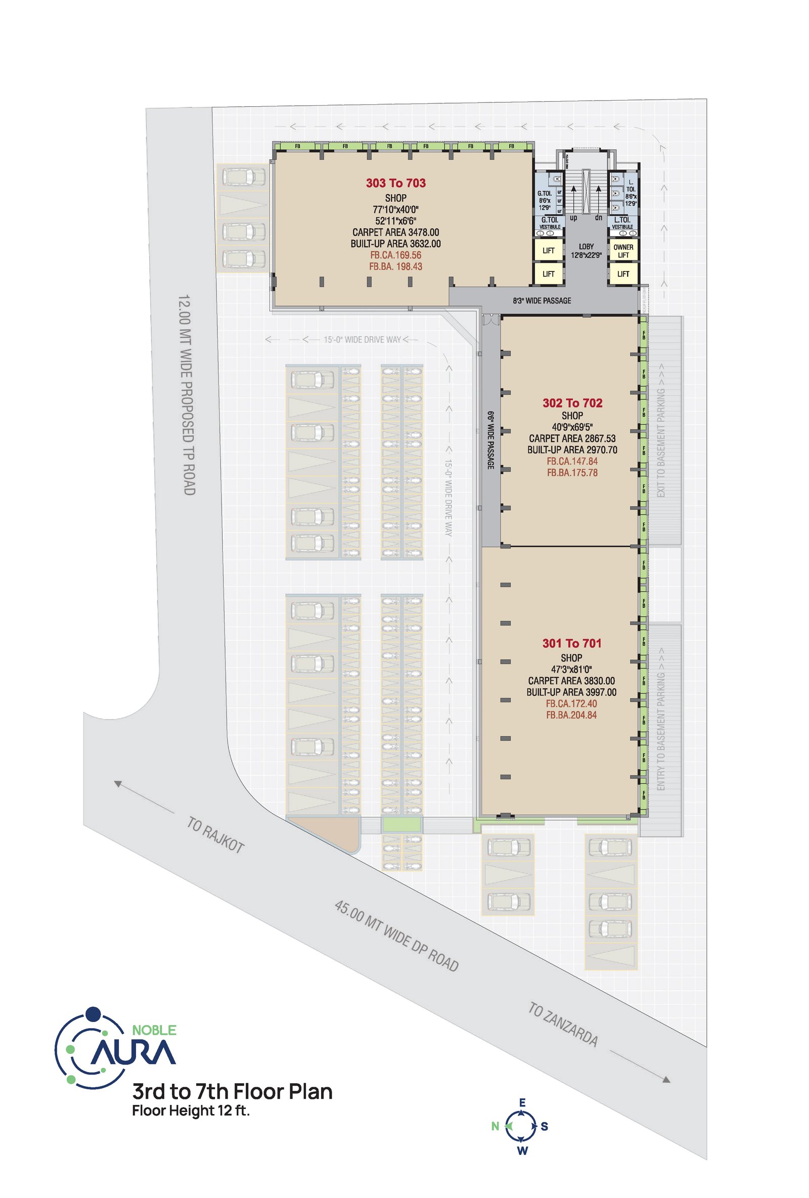 3rd to 7th Floor Corporate Plan